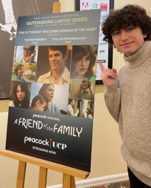 August Maturo Instagram - @mckennagraceful FYC #afriendofthefamily SAG awards screening, cast QnA & reception