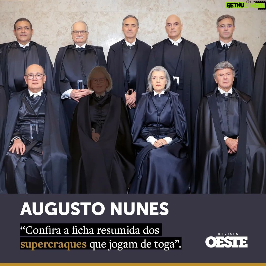 Augusto Nunes Instagram - "Se o Congresso engolir a indicação de Flávio Dino, a audaciosa demonstração de covardia vai apenas reiterar que, no Brasil, o que está péssimo sempre pode piorar. Mas a composição do Supremo Tribunal Federal não precisou ser reforçada por um comunista maranhense desprovido de notório saber jurídico e ilibada reputação para assumir a liderança do ranking das mais vergonhosas desde o nascimento do Pretório Excelso. Para isso bastou o desempenho da gaúcha Rosa Weber, ocupante até recentemente da vaga ainda sem dona. Mesmo um Flávio Dino terá de dar duro para merecer o lugar que foi da ministra que enxergou nas depredações ocorridas em 8 de janeiro a versão moderna do ataque militar japonês à base norte-americana de Pearl Harbor." Leia o artigo completo na @revistaoeste #jornalismo #revista #noticias