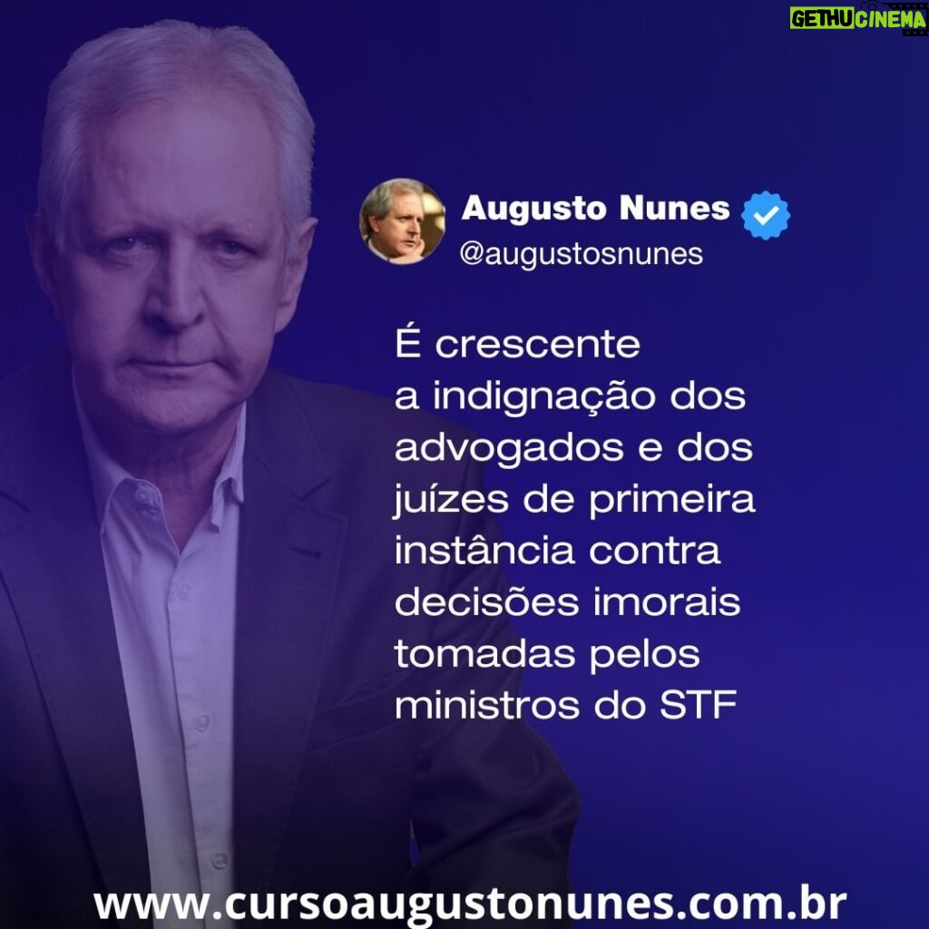 Augusto Nunes Instagram - #jornalismo #noticias #curso #cursoonline #revista