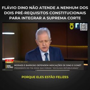 Augusto Nunes Instagram - Flávio Dino não tem ilibada reputação nem notório saber jurídico. Presenteá-lo com a toga é uma bofetada no Brasil decente

www.cursoaugustonunes.com.br

#jornalismo #noticias #curso #cursosonline