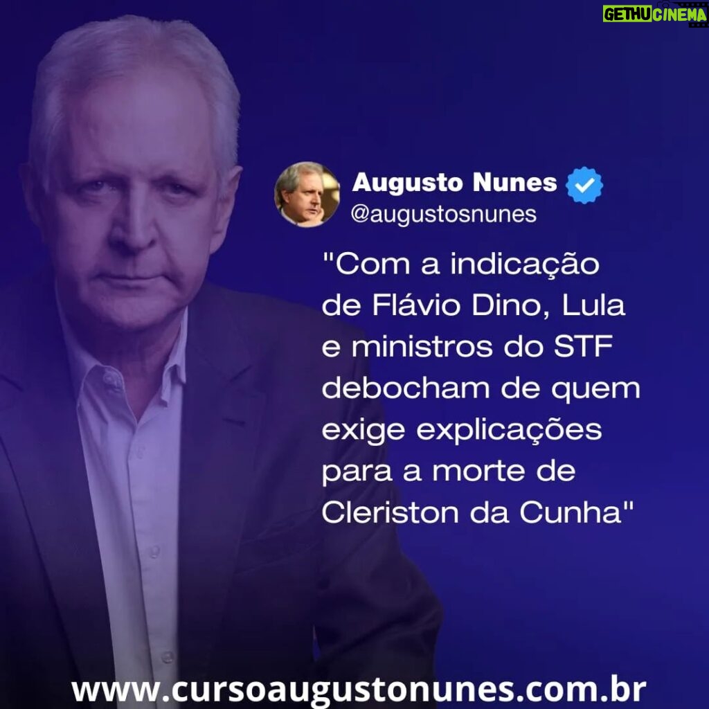 Augusto Nunes Instagram - #jornalismo #noticias #revista