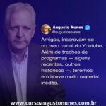 Augusto Nunes Instagram - Inscreva-se e ative o sininho. Cortes recentes, entrevistas históricas e muito material inédito. O link está na bio ou nos stories #jornalismo #noticias #revista