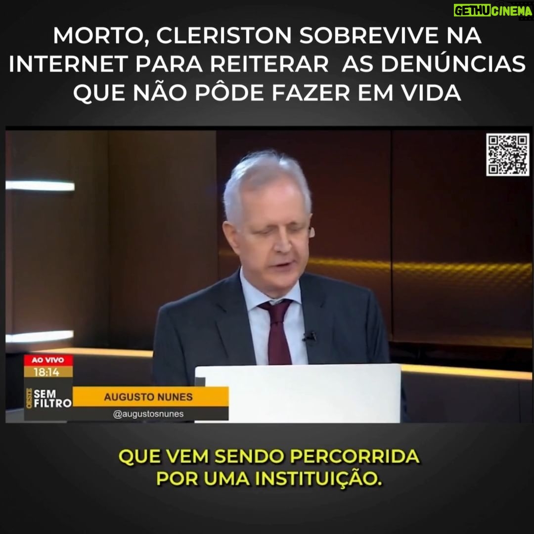 Augusto Nunes Instagram - Meu curso sobre a verdadeira história da República também prova que mortos não pedem licença para mudar o curso da história. Em 1975, quando a imprensa cumpria o dever de informar, jornalistas desafiaram a censura do AI-5 para denunciar o assassinato de Vladimir Herzog. Hoje, a imprensa velha faz de conta que Cleriston da Cunha nunca existiu. É inútil. Os fatos não morrem. Link na bio ou nos stories www.cursoaugustonunes.com.br #jornalismo #noticia #revista
