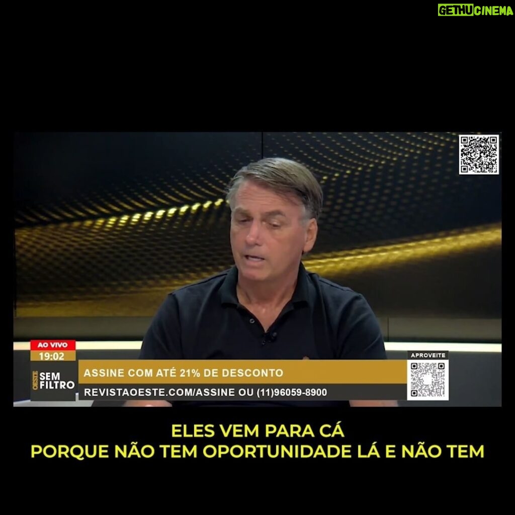 Augusto Nunes Instagram - No #OesteSemFiltro, Jair Bolsonaro compara seu desempenho ao de Lula na área da segurança pública #jornalista #jornalismo #revista #notícias