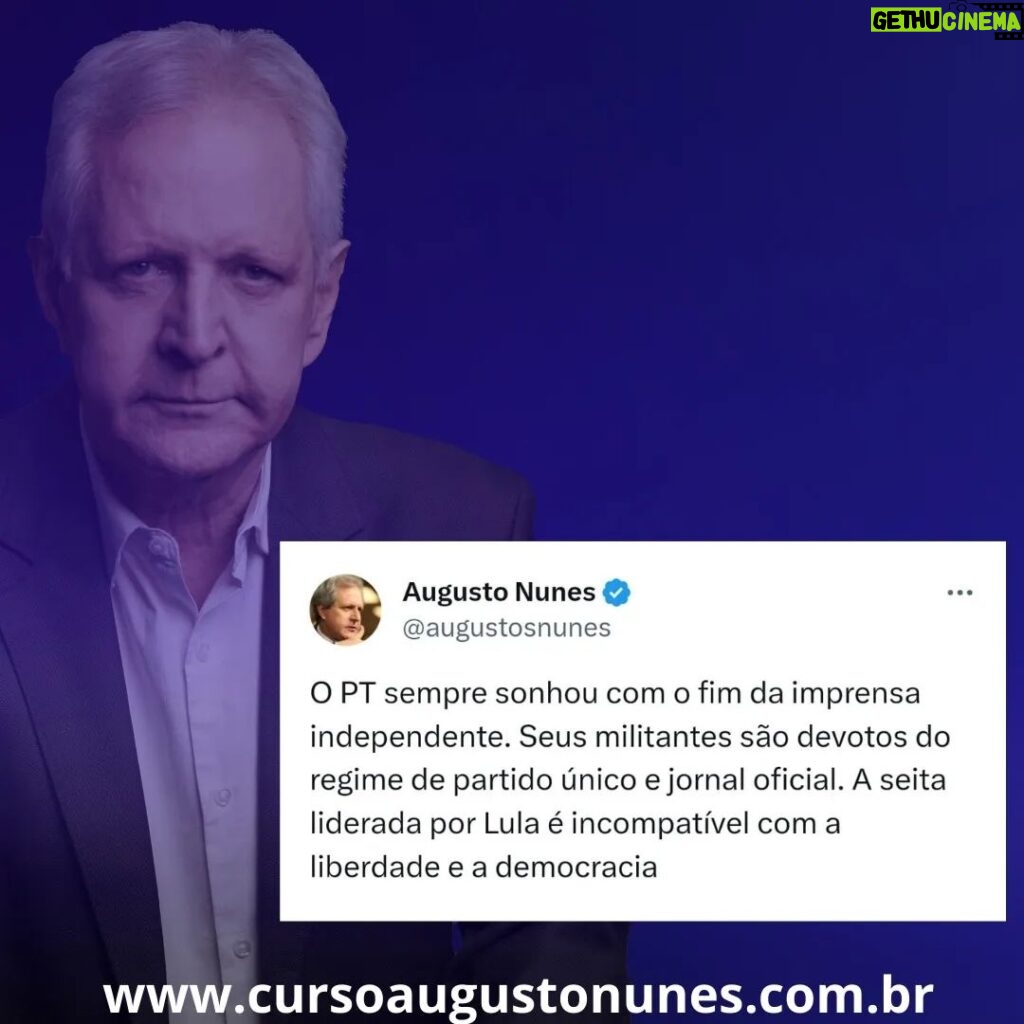 Augusto Nunes Instagram - #jornalismo #noticias #revista