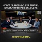 Augusto Nunes Instagram - Consumou-se na Papuda a morte anunciada de um dos presos do 8 de janeiro. Culpados: os ministros do Supremo. Outras ocorrerão se a anistia não encerrar imediatamente a marcha da insensatez. #jornalismo #noticias #revista