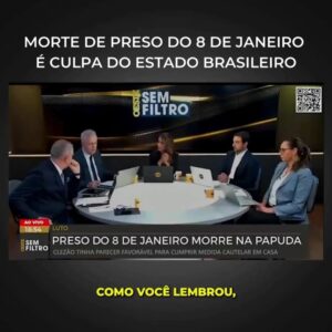 Augusto Nunes Instagram - Consumou-se na Papuda a morte anunciada de um dos presos do 8 de janeiro. Culpados: os ministros do Supremo. Outras ocorrerão se a anistia não encerrar imediatamente a marcha da insensatez.

#jornalismo #noticias #revista