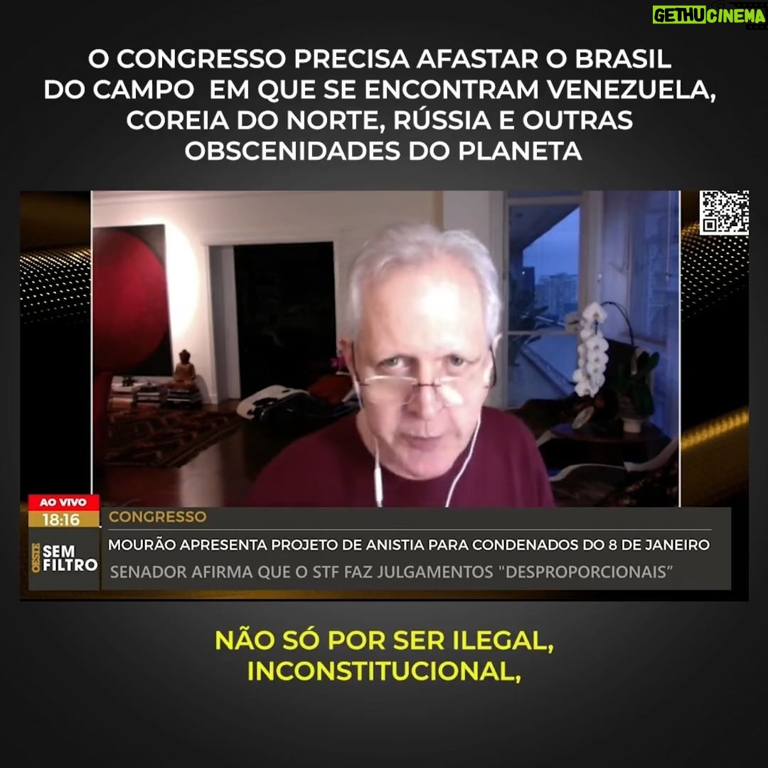 Augusto Nunes Instagram - Os ministros do STF precisam entender que, desde o primeiro momento, as punições impostas aos acusados de envolvimento no “golpe” de 8 de janeiro são inconstitucionais, abusivas e infames. O ritmo do julgamento é obsceno. O processo todo está condenado à anulação. É preciso deter imediatamente a marcha da insensatez #jornalismo #noticia #foryou