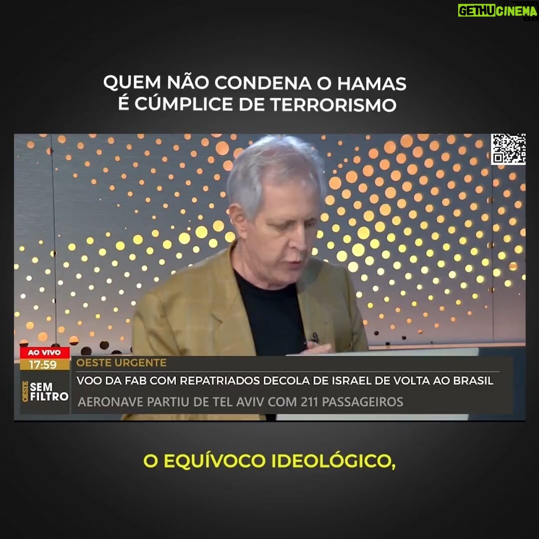 Augusto Nunes Instagram - Todas as mortes ocorridas desde o 7 de outubro devem ser debitadas no macabro passivo do Hamas. Democratas israelenses aceitam conviver com um Estado palestino. Os terroristas que dominam a Faixa de Gaza não admitem a existência de Israel. #jornalismo #noticias #foryou