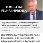 Augusto Nunes Instagram - Link para o vídeo nos stories.