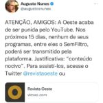 Augusto Nunes Instagram - Links nos stories