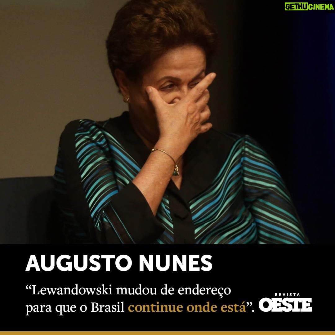 Augusto Nunes Instagram - "Liberada para disputar o cargo que quisesse, Dilma Rousseff resolveu virar senadora por Minas Gerais nas eleições de 2018. Depois de caprichar no papel de “vítima de um golpe de Estado de cunho misógino”, amargou um desmoralizante quarto lugar. Sem currículo para tentar a vida de merendeira, instalou-se em Porto Alegre, conseguiu um cargo remunerado no segundo escalão do PT e, fantasiada de perseguida política, infiltrou-se na multidão de contemplados por indenizações e mesadas distribuídas por três comissões estaduais de anistia. A aposentada de 78 anos furou a fila do INSS para embolsar outros R$ 5 mil mensais sem ter apresentado todos os documentos necessários. Em março de 2023, excluída do bando de 38 ministros, seguia reivindicando a quarta e mais cobiçada "bolsa ditadura" — a concedida pelo governo federal — quando soube da notícia inverossímil: por decisão de Lula, a antiga assaltante de bancos seria alojada na presidência do Novo Banco de Desenvolvimento, o Banco do Brics." Leia o artigo completo na edição da @revistaoeste desta semana (link nos stories) #augustonunes #revista #jornalismo