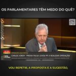 Augusto Nunes Instagram - Os parlamentares têm medo do quê? Do STF, onde tramitam muitos processos que envolvem deputados e senadores? Se for esse o motivo, alguém precisa avisar aos representantes do povo que os Poderes são iguais, que só o Legislativo pode criar leis e que cabe ao Senado coibir abusos do Supremo #jornalismo #noticias #revista #governo
