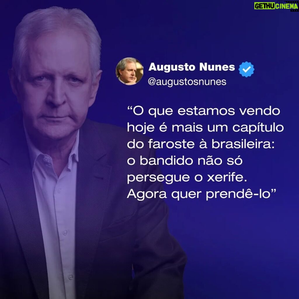Augusto Nunes Instagram - #jornalista #jornalismo #notícias #revista #informação