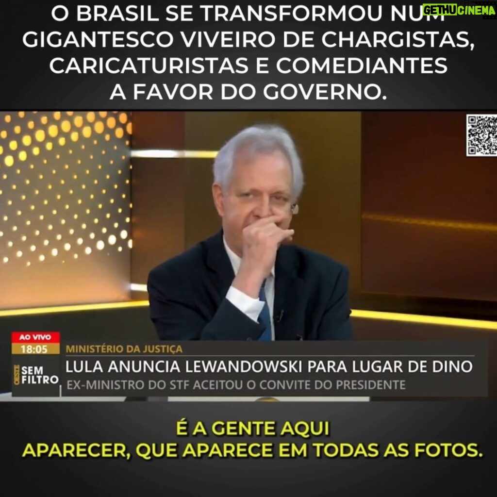 Augusto Nunes Instagram - Só o humorismo oficial não enxerga em Lula, Janja e seus ministros uma usina de piadas prontas #jornalismo #noticias #revista #informa