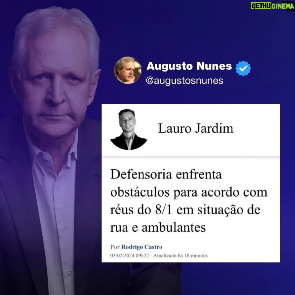 Augusto Nunes Instagram - #jornalismo #notícias #revista #augustonunes