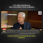 Augusto Nunes Instagram – O PT não existiria se não houvesse tanta pobreza. Se a desinformação não fosse tanta, não existiria Lula.

#jornalismo #noticias #curso #cursoonline #revista