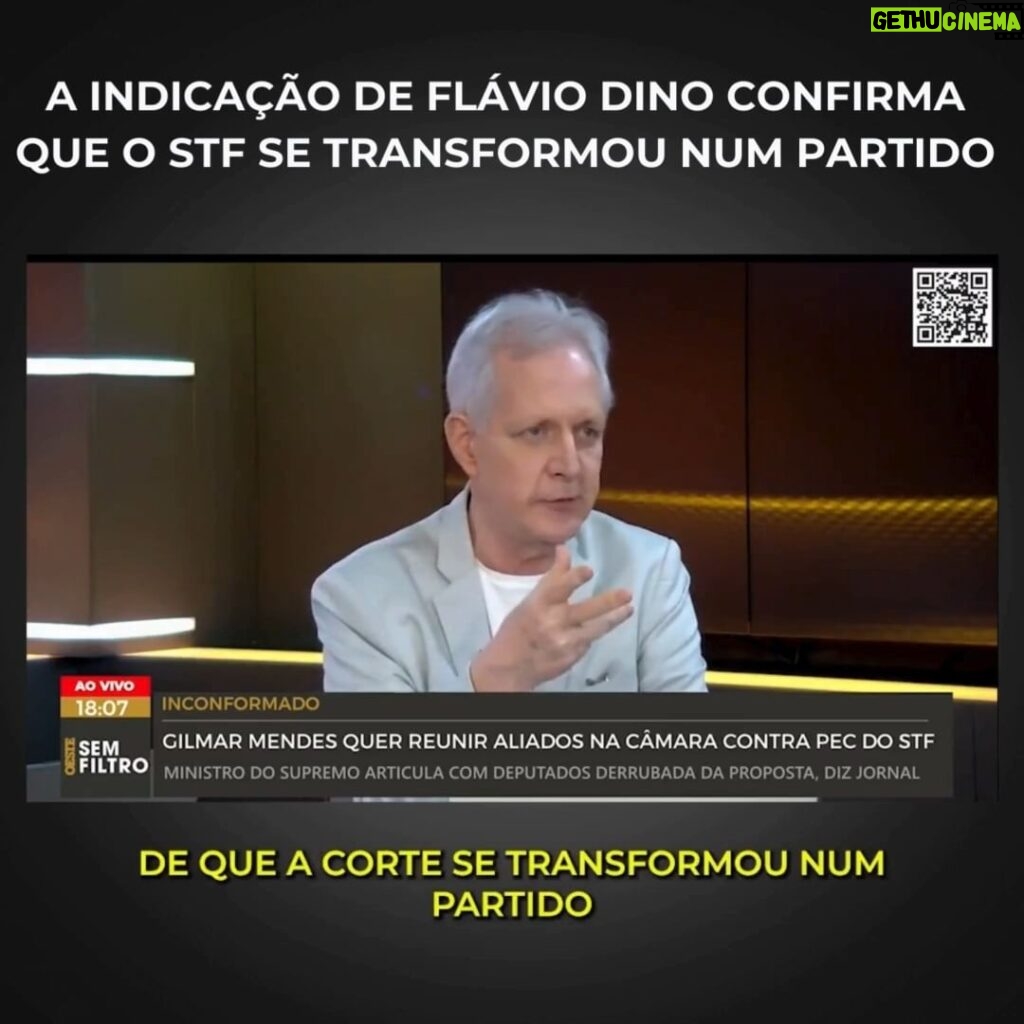 Augusto Nunes Instagram - O partido mais poderoso e mais impopular do país