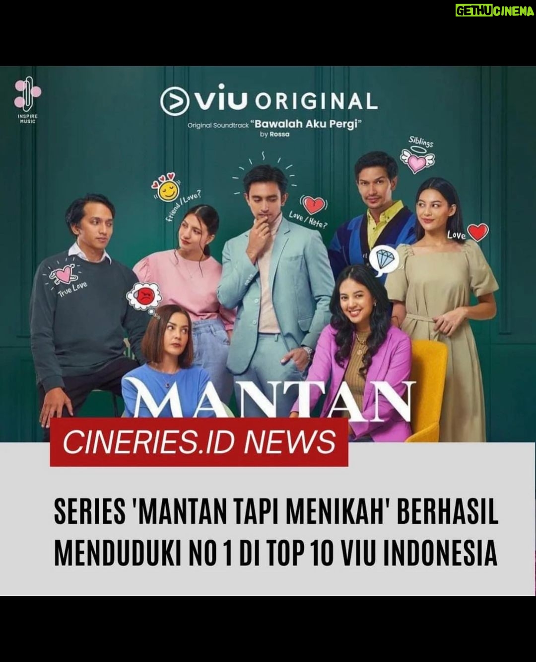 Aurélie Moeremans Instagram - Official Poster #MantanTapiMenikah ♥️ Seneng banget series kita disukain banyak orang begini sampai jadi series no 1 di @viuindonesia 💛Makasih semuanya! Besok episode 7 keluar, ceritanya semakin seru terus!! Kalau mau tau jadwal untuk episode-episode berikutnya, swipe! Jakarta, Indonesia