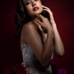Aurélie Moeremans Instagram - Good night ♥️ Designer/dress @lotv_by_joanafransiska ⁩ Fotography @obscurainc MUA @genevievecandy.mua @givency.mua Hairdo by @givencymakeupacademy student @wandajmakeup Fashion stylist @ockasakri Giant Flowers @floramemoir Skin retoucher: @retouchbyrijki shoes @christinwuofficial Studio @loftstudiofoto