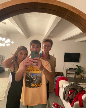 Austin North Instagram - swipe to see drew after he put his finger in a power outlet
