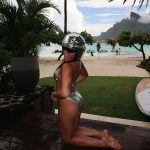 Avani Instagram - sorry for party rocking Bora Bora