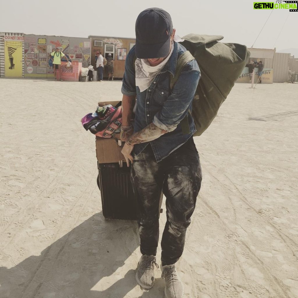 Avicii Instagram - Note to self : Bring desert adapted luggage next time 😅 Black Rock City