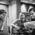 Avicii Instagram - Me, @michaeleinziger and @alunageorge back when we wrote "What Would I Change It To" 🎵❤🔥