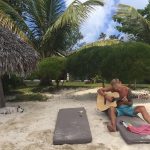 Avicii Instagram - Putting dogs to sleep by the strings of my G is a thing I do when I am on lonely beach isles.