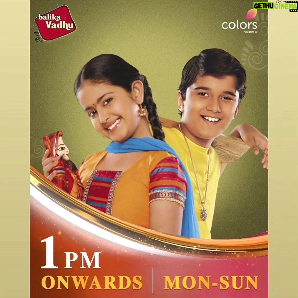 Avika Gor Instagram - Okay, so this is happening. Almost 15 years to this and it's back. This is just unbelievable. I'm sure you all have many memories watching #BalikaVadhu Please share in the comments, I would love to read them. @colorstv Thank you for adopting me forever ❤