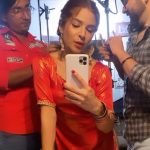 Ayesha Omar Instagram – Ye hain @qasimliaqat 
Not just my makeup artist, but also my guru, my therapist, my punjabi coach, my stylist, my bestie and my soul-mate, on the set of @taxaligate and in life. ❤️🤡

#ayeshaomar #ayeshaomer #muskan #taxalithefilm #taxaligatethefilm #taxaligate #walledcity #actor #pakistanifilm #pakistanimovie