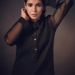 Ayesha Omar Instagram - The “ishq” @ayesha.omar.style.studio organza kurta can be dressed up or down, and can be ordered in black or white. Additionally Get my non toxic candle from @ayesha.o.beauty and immerse yourself in your dreamscapes all winter long. Order now from my website or dm the brand page. 🖤 links in bio. #ayeshaomar #ishq #black #kurta #winter #wardrobe #collection #style #women #fashion #pakistan
