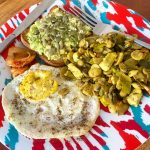 Ayesha Omar Instagram - My super healthy late breakfast(brunch) today ❤️ (breakfast prepared by me and photo taken by me). This was followed by two bananas mashed up with #cacao and ground cinnamon. And then I hit the gym at 4 pm. 💪🏼 1. Organic (desi) egg fried in desi Coconut Oil. 2. Avacado on gluten/sugar free toast topped with pumpkin, sesame and flax seeds. 3. Stir fried organic local mushrooms with local tofu and fresh turmeric. 4. Kimchi. 5. Himalayan salt and organic pepper. All local and locally bought ingredients!!!💪🏼🇵🇰 Swipe to see benefits of All these yummy super foods. Photos taken off @pinterest #ayeshaomar #theayeshaomardiet #health #organic #healthy #healthyfood #instagood #instadaily #healthfirst #healthyfood #diet #lifestyle #breakfast #brunch #local #produce #buylocal #supportlocal #pakistan #karachi Karachi - The City of Lights
