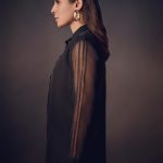 Ayesha Omar Instagram - The “ishq” @ayesha.omar.style.studio organza kurta can be dressed up or down, and can be ordered in black or white. Additionally Get my non toxic candle from @ayesha.o.beauty and immerse yourself in your dreamscapes all winter long. Order now from my website or dm the brand page. 🖤 links in bio. #ayeshaomar #ishq #black #kurta #winter #wardrobe #collection #style #women #fashion #pakistan