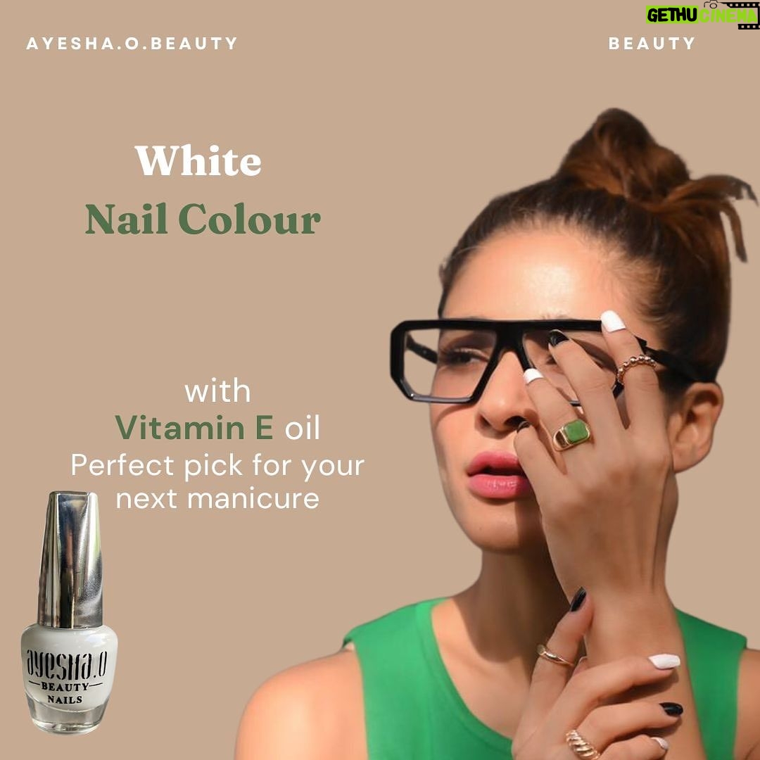 Ayesha Omar Instagram - If you donโt have these @ayesha.o.beauty September Essentials youโre missing out ๐ค๐ ๐ Our deep-cleaning, Foaming Face Wash infused with purifying neem, it perfect for refreshing your face and controlling spots (especially in this heat! ๐ฅต) Pkr. 1780/- ๐ Our Aloe Vera non-greasy Multi Purpose gel Moisturiser with charcoal beads, is our fave all year round but especially this humid September! Pkr . 1715/- ๐ This fast drying, Pure White Ayesha.O. Beauty Nail Polish with vitamin E oil is the trending manicure pick of the season and weโre loving it! ๐
Pkr. 1000/- Visit our website to order online or visit @wavebar__ , @nailbarbygenesis.pk or any Hemani store and get your hands on all these and more! ๐ซถ๐ผ We will soon be available at Allure Stores in Karachi. #ayeshaomar #ayeshaobeauty #skincare #skintips #skinlove #koreanskin #nails #naillook #nailstagram #nailart #organicskincare #skincaregirlies #pakistan #ayeshao #ayeshaomar #ayeshaobeauty #skincare #skintips #skinlove #koreanskin #nails #naillook #nailstagram #nailart #organicskincare #skincaregirlies #pakistan #ayeshao