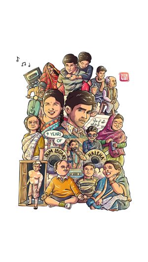 Ayushmann Khurrana Instagram - 9 years of doodle-worthy moments! #DumLagaKeHaisha 🎨💫❤️

@sharatkatariya #ManeeshSharma @bhumipednekar @imsanjaimishra  @seemabhargavapahwa @sheeba.chadha @alkaamin @vidushak @anumalikmusic @kumarsanuofficial #SadhanaSargam #YRF