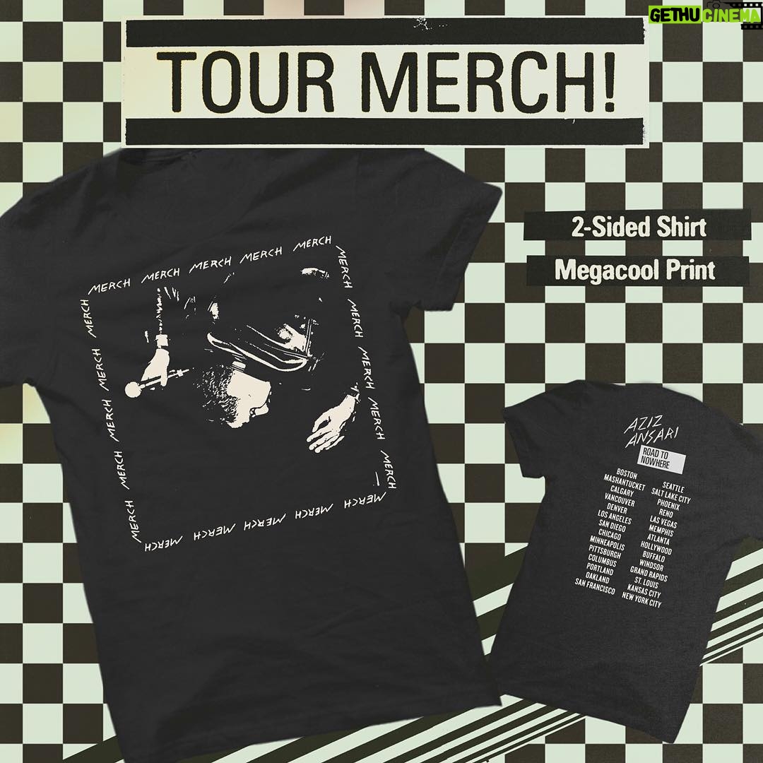 Aziz Ansari Instagram - Merch Merch Merch Merch. Snag em on the tour. Dates/tickets at azizansari.com