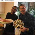 Aziz Ansari Instagram - THROWBACK THURSDAY: Last Thursday, ran into my ol’ pal @robloweofficial for Thanksgiving. Can confirm he is still handsome and even more youthful.