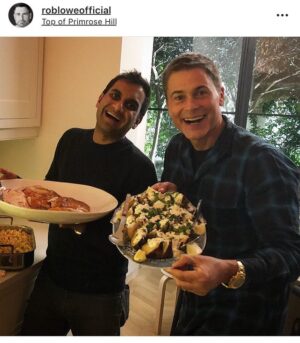 Aziz Ansari Instagram - THROWBACK THURSDAY: Last Thursday, ran into my ol’ pal @robloweofficial for Thanksgiving. Can confirm he is still handsome and even more youthful.