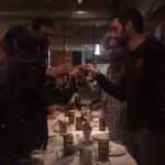 Aziz Ansari Instagram - After a big meal, def need a digestif to settle the tum. Hence we become the AMARO BOYS. Tonight’s episode: HOUSTON @philmhanley @sammorril @mattymmmmm