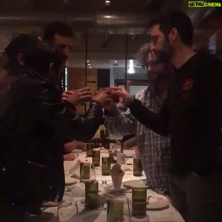 Aziz Ansari Instagram - After a big meal, def need a digestif to settle the tum. Hence we become the AMARO BOYS. Tonight’s episode: HOUSTON @philmhanley @sammorril @mattymmmmm