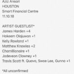 Aziz Ansari Instagram - See ya tonight Houston. Put these folks on guestlist in case they are in town. Some regular tickets left on azizansari.com Houston, Texas