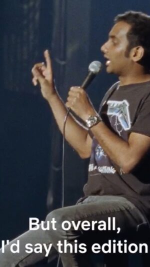 Aziz Ansari Instagram - Here’s a clip from my new standup special streaming on @netflix. Enjoy. #LazyCaptions #PromoOverSoonIPromise
