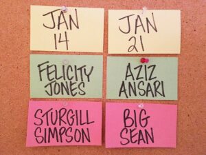 Aziz Ansari Instagram - Excited to host SNL on 1/21. See ya then.