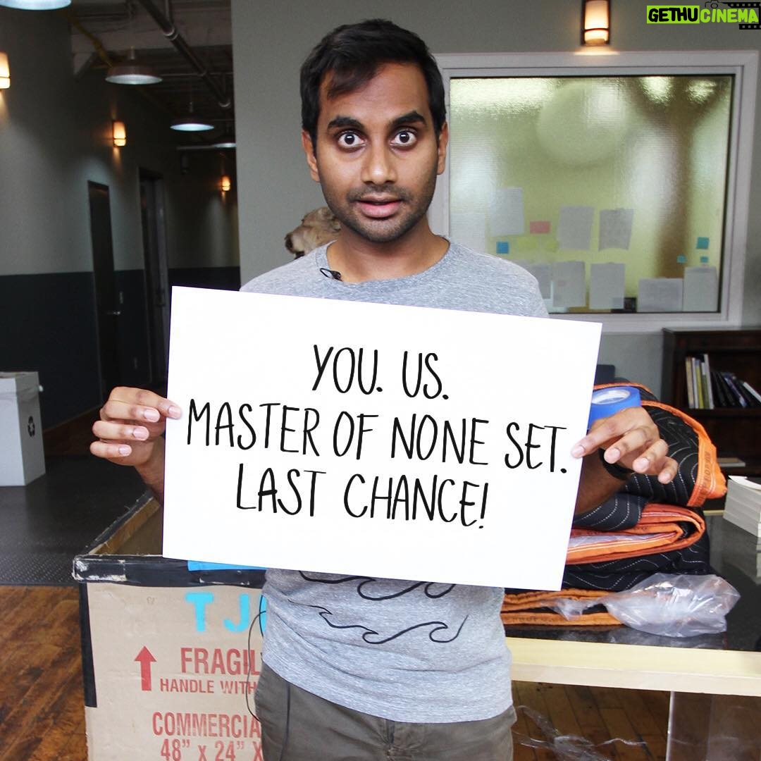 Aziz Ansari - 38K Likes - This is it everyone, your last chance to join me and the crew of Master of None on the Season 2 set! It’s all to support a great cause, Malala Fund. Click the link in my bio, or head to omaze.com/aziz to join us. Enter by 11/15!