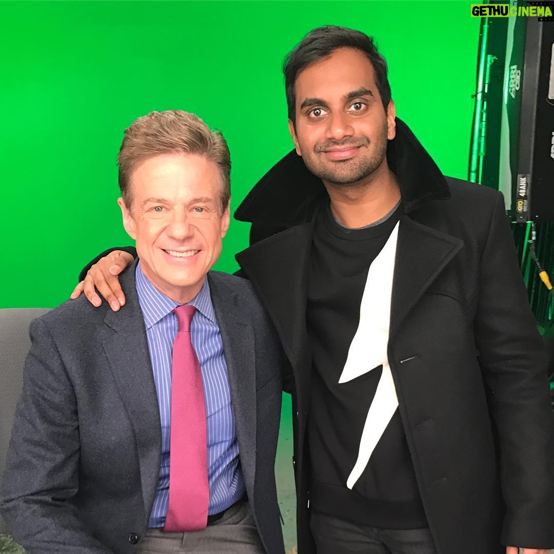Aziz Ansari Instagram - "I'm Aziz Ansari here with Sandy Kenyon of the Eyewitness News Movie Minute." #TaxiTV