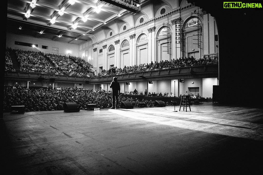 Aziz Ansari Instagram - Baltimore last night. Photos by @fhamilton. Hosted by @wilsylvince, openers @sammorril, @philmhanley. T-shirt featuring WWE legend THE UNDERTAKER. Lyric Opera House