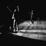 Aziz Ansari Instagram - Baltimore last night. Photos by @fhamilton. Hosted by @wilsylvince, openers @sammorril, @philmhanley. T-shirt featuring WWE legend THE UNDERTAKER. Lyric Opera House