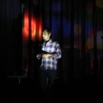 Aziz Ansari Instagram - NASHVILLE: We added two more shows tonight at 9 and 11:15 to makeup for the power outage night. If you had tickets and haven’t gotten sorted already, please call Zanie’s and we’ll take care of you tonight or for future show. (Shoutout to Zanies staff and the fellow Indian dude in front who held the flashlight on me for an hour). Thanks everyone for coming out. Photo credit: Cole Potter