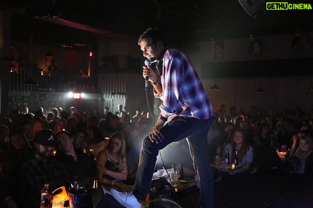 Aziz Ansari - 66.9K Likes - NASHVILLE: We added two more shows tonight at 9 and 11:15 to makeup for the power outage night. If you had tickets and haven’t gotten sorted already, please call Zanie’s and we’ll take care of you tonight or for future show. (Shoutout to Zanies staff and the fellow Indian dude in front who held the flashlight on me for an hour). Thanks everyone for coming out.
Photo credit: Cole Potter